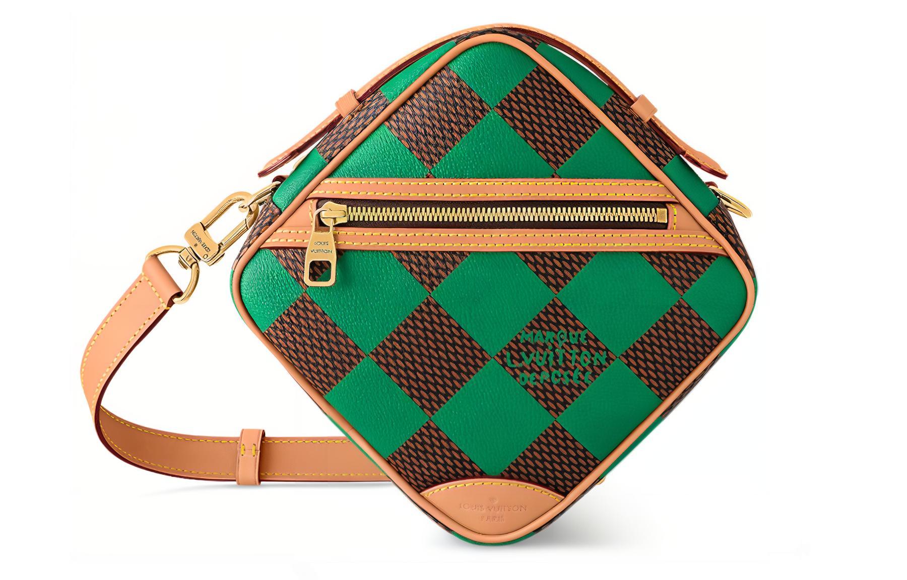 

LOUIS VUITTON Шахматный мессенджер Damier Pop Green