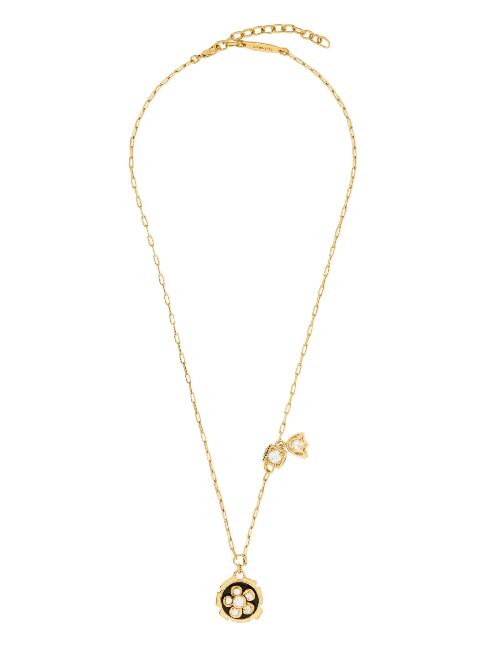 

Кулон в виде цветка на цепочке Ferragamo, золотистый