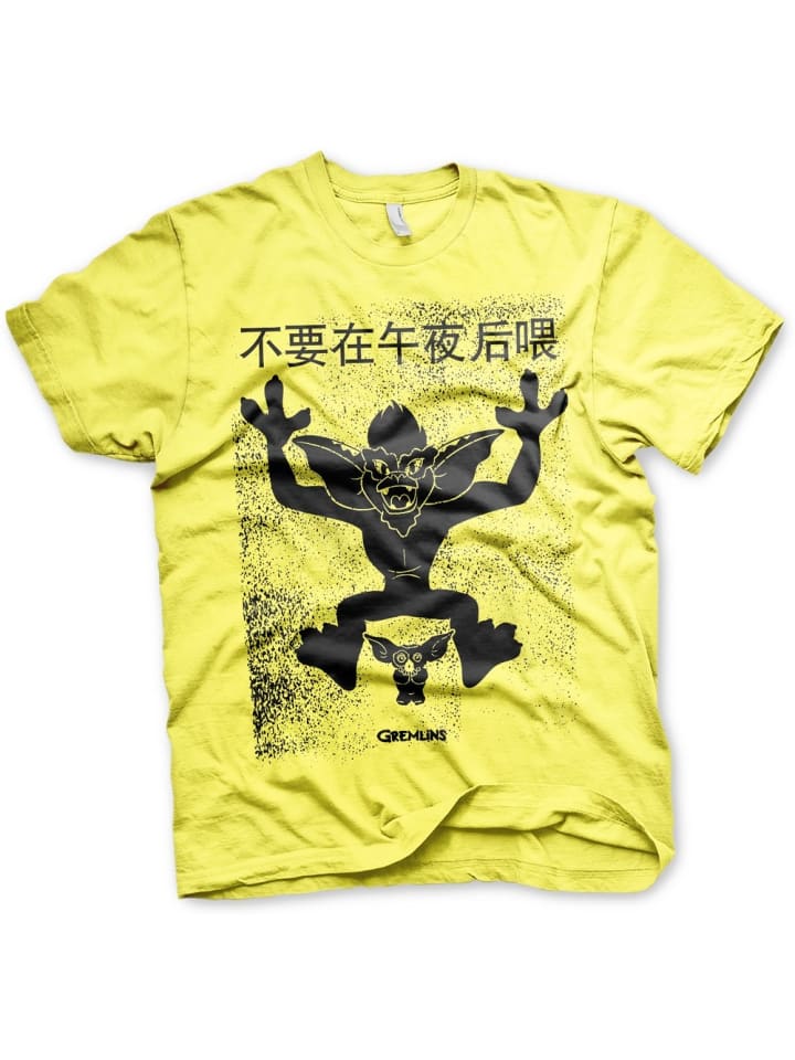 

Футболка Китайский плакат желтого цвета Gremlins, Желтый, Футболка Китайский плакат желтого цвета Gremlins