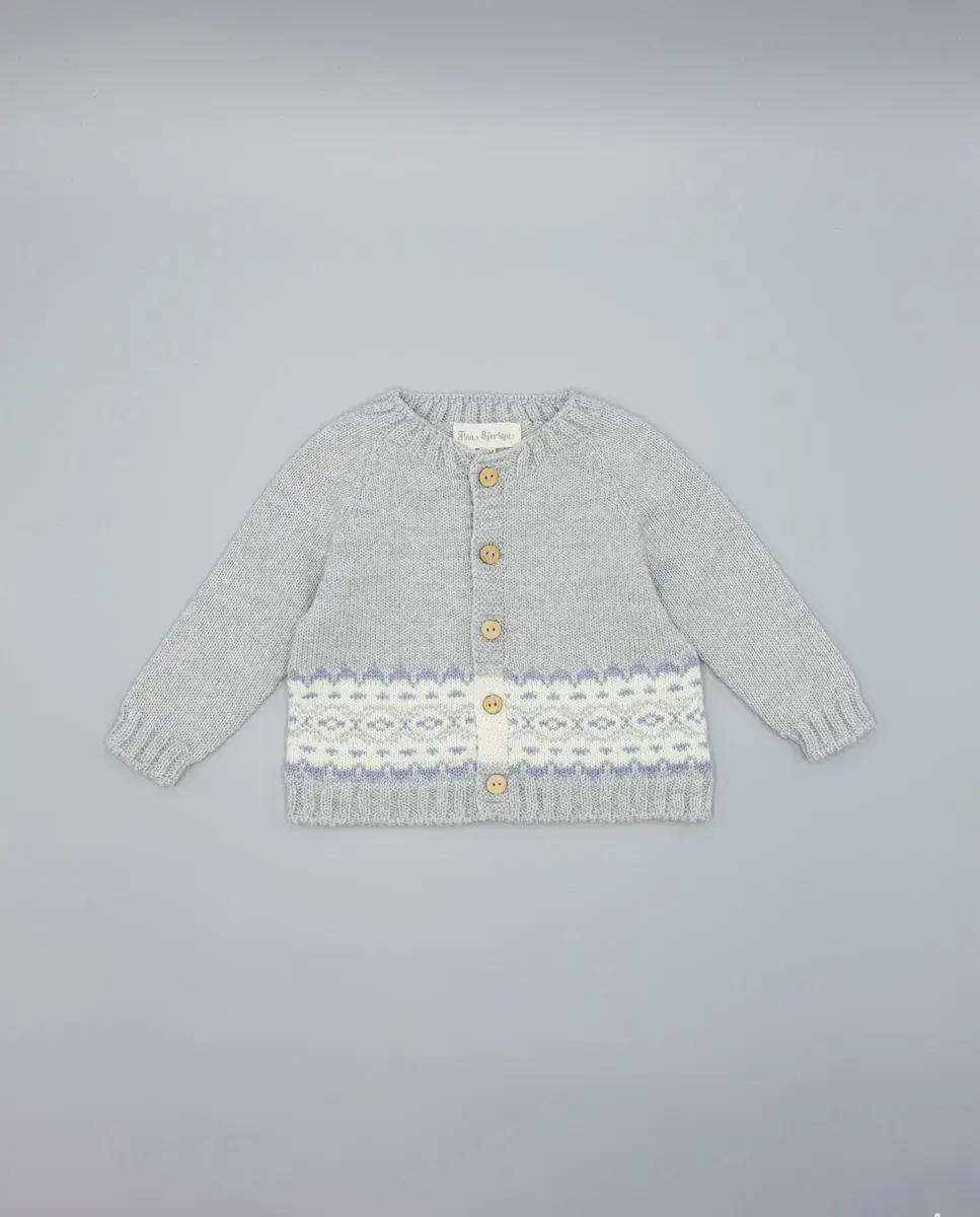 

Детская куртка с узором внизу Fina Ejerique, светло-серый