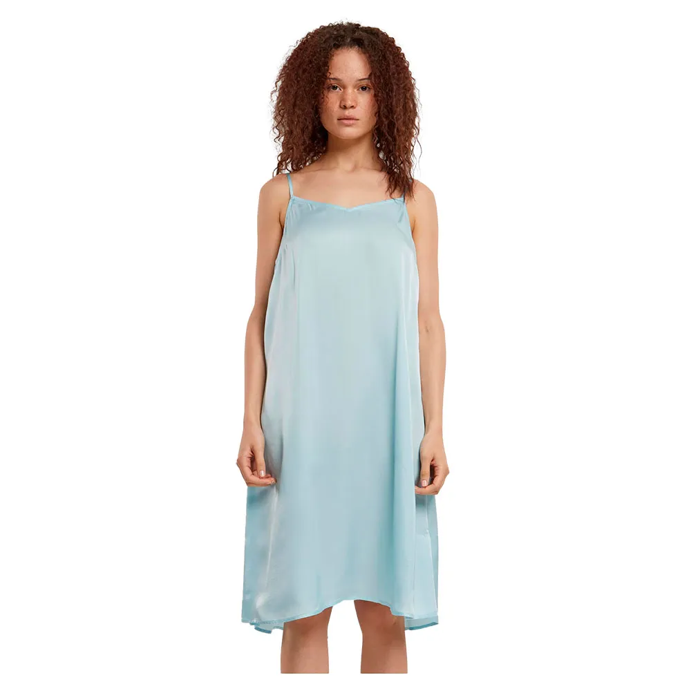 

Платье Urban Classics Viscose Satin Slip sleeveless midi, синий