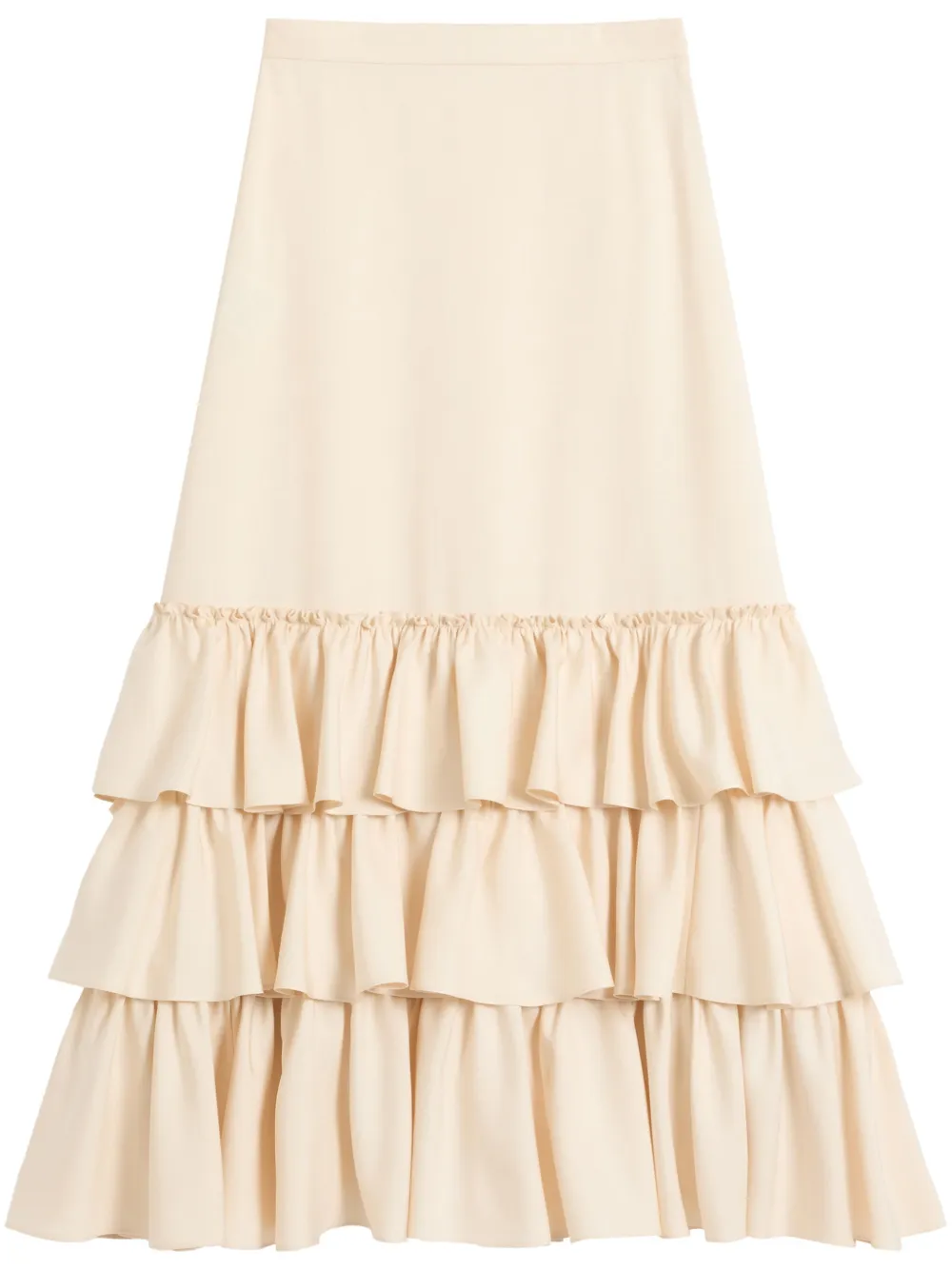

Юбка миди Shantung VALENTINO GARAVANI, нейтральный