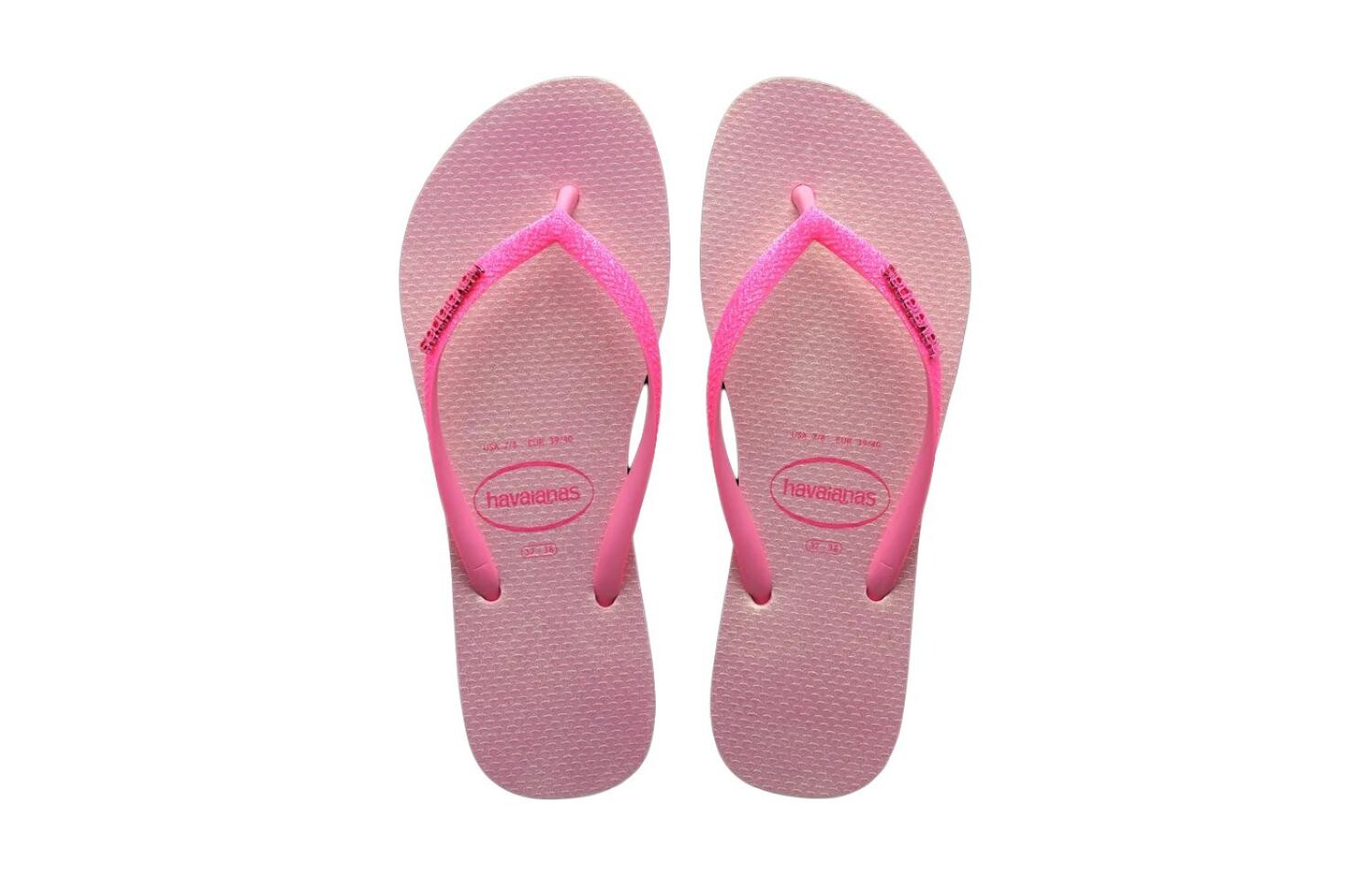 Детские шлепанцы детские розовые Havaianas, розовый — фото 4