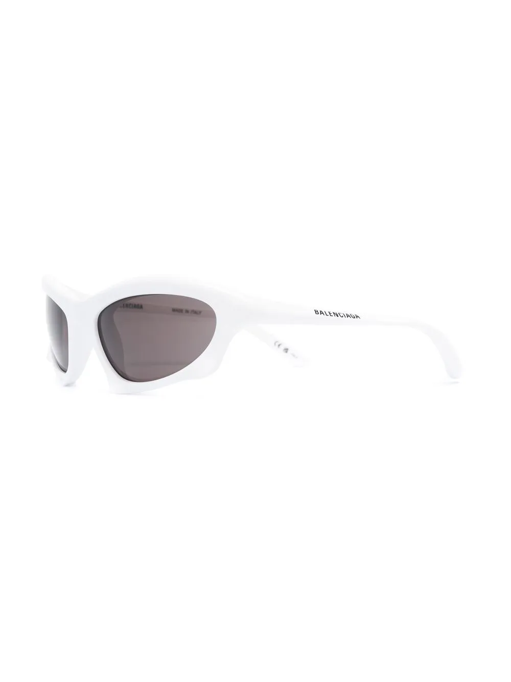 Затемненные солнцезащитные очки в оправе 'кошачий глаз' Balenciaga Eyewear, белый — фото 2