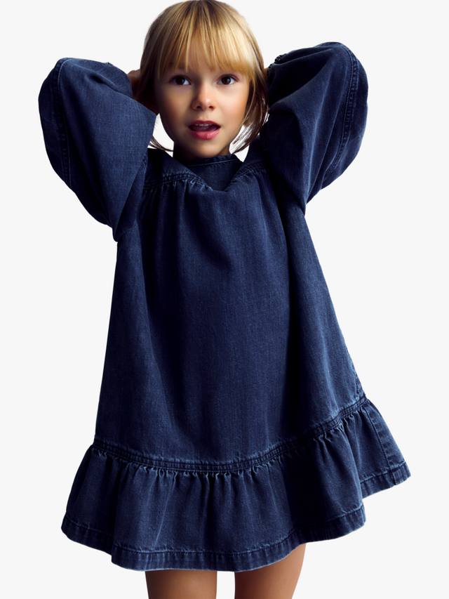 

Детское платье Mara с пышными рукавами The New Society, Blue Denim