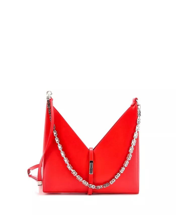 

Маленькая кожаная сумка с вырезом Pre-Owned Givenchy, красный