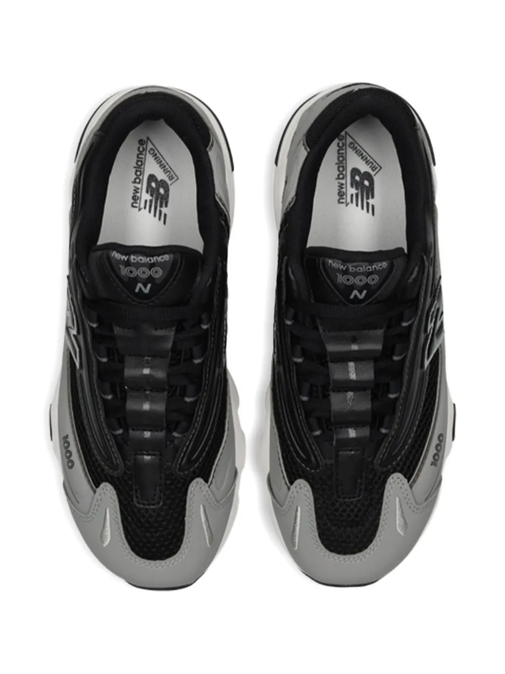 1000 кроссовки с металлическим эффектом на шнуровке New Balance Kids, черный — фото 3