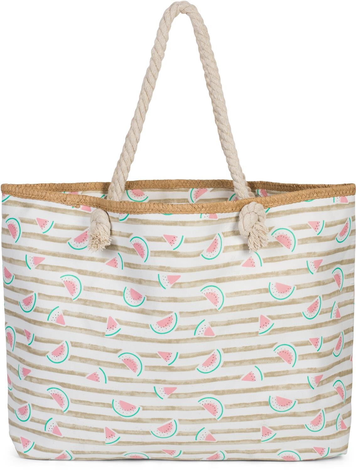 

Сумка шоппер styleBREAKER Strandtasche, цвет Taupe-Weiß