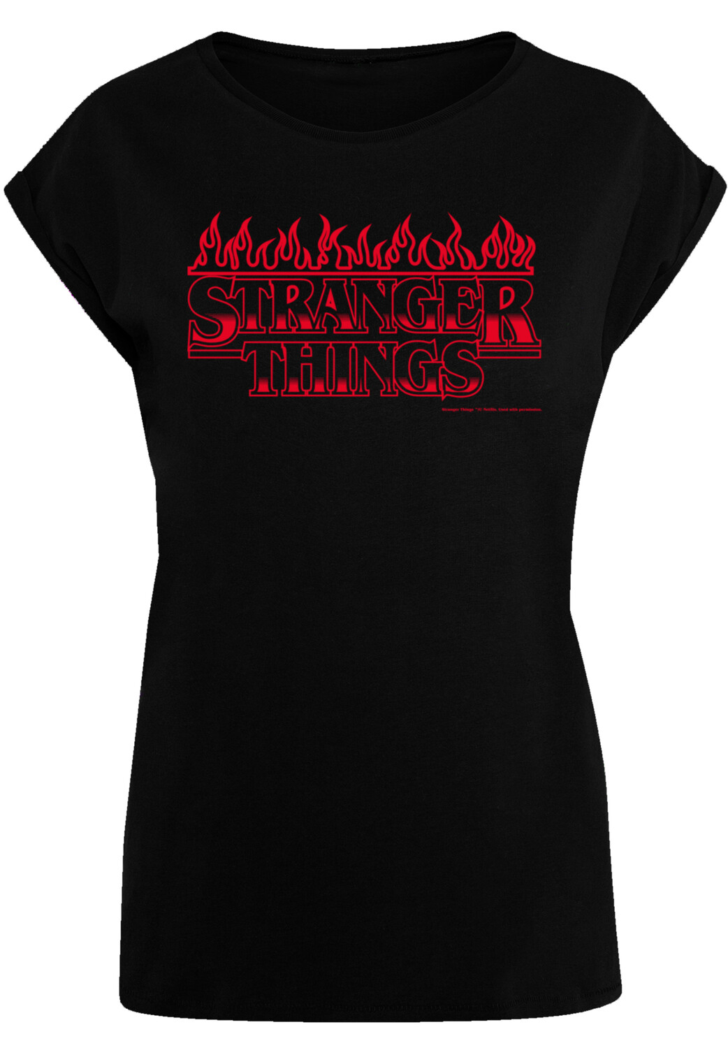 

Футболка F4NT4STIC Stranger Things Flames Netflix TV Series, черный