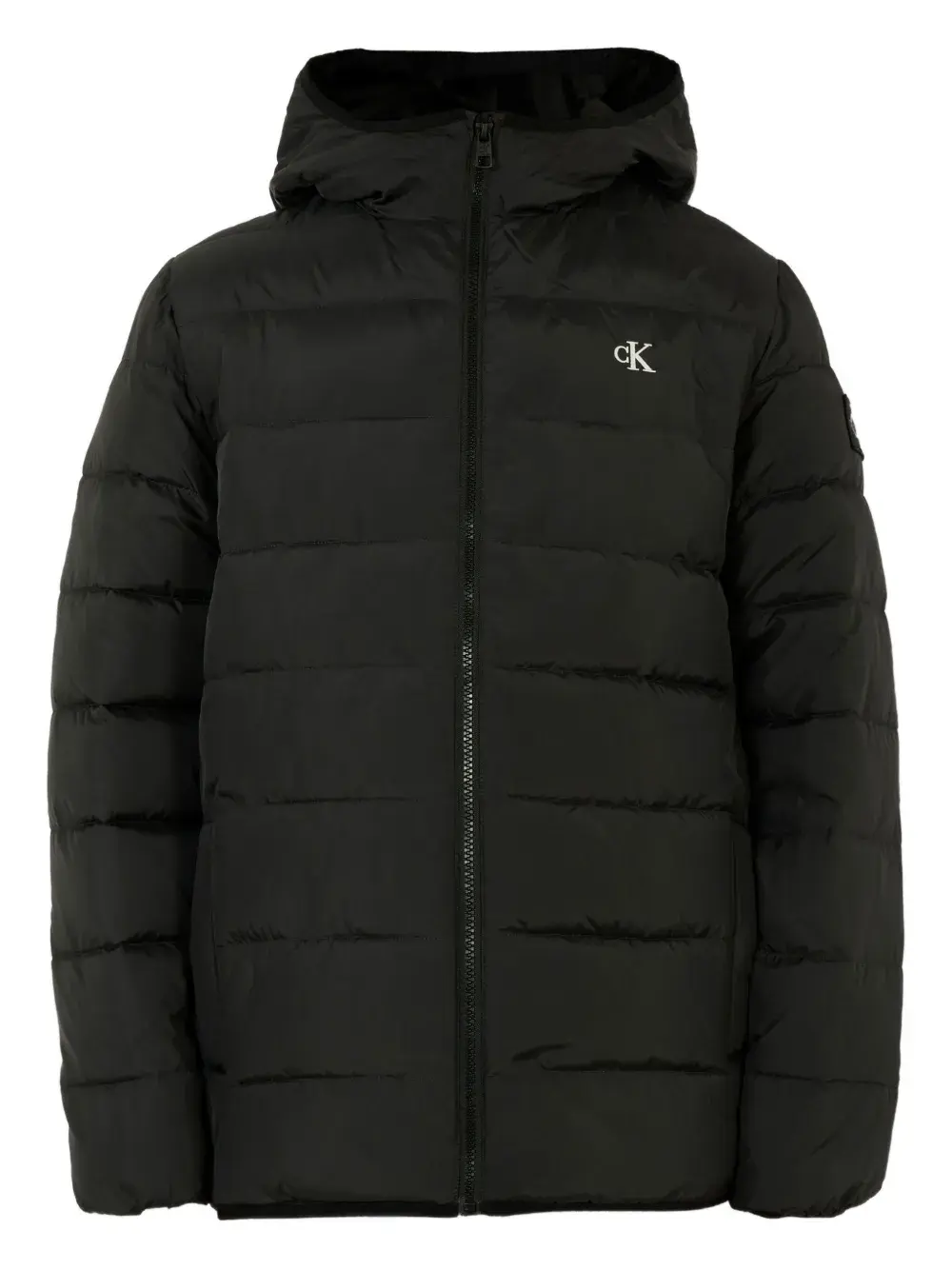 

Пуховик с капюшоном Calvin Klein Kids, черный