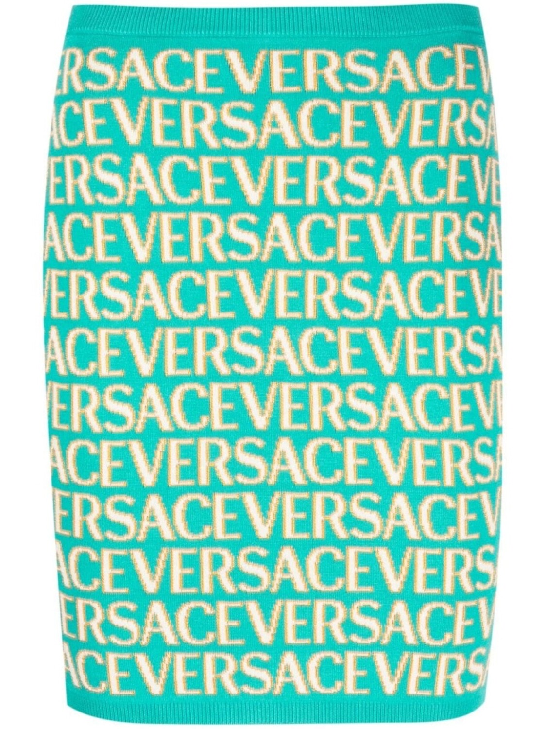 

Versace трикотажная юбка с логотипом Allover, синий