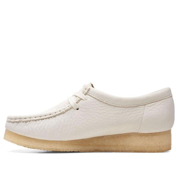 Кроссовки wallabee 'white nubuck' Clarks, белый