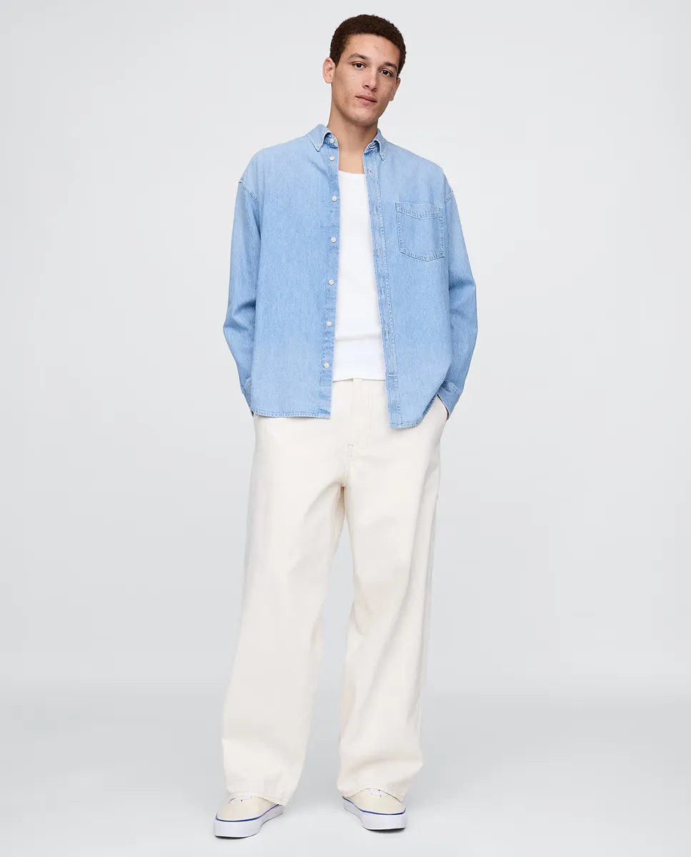 

Брюки мужские oversize Gap, естественный
