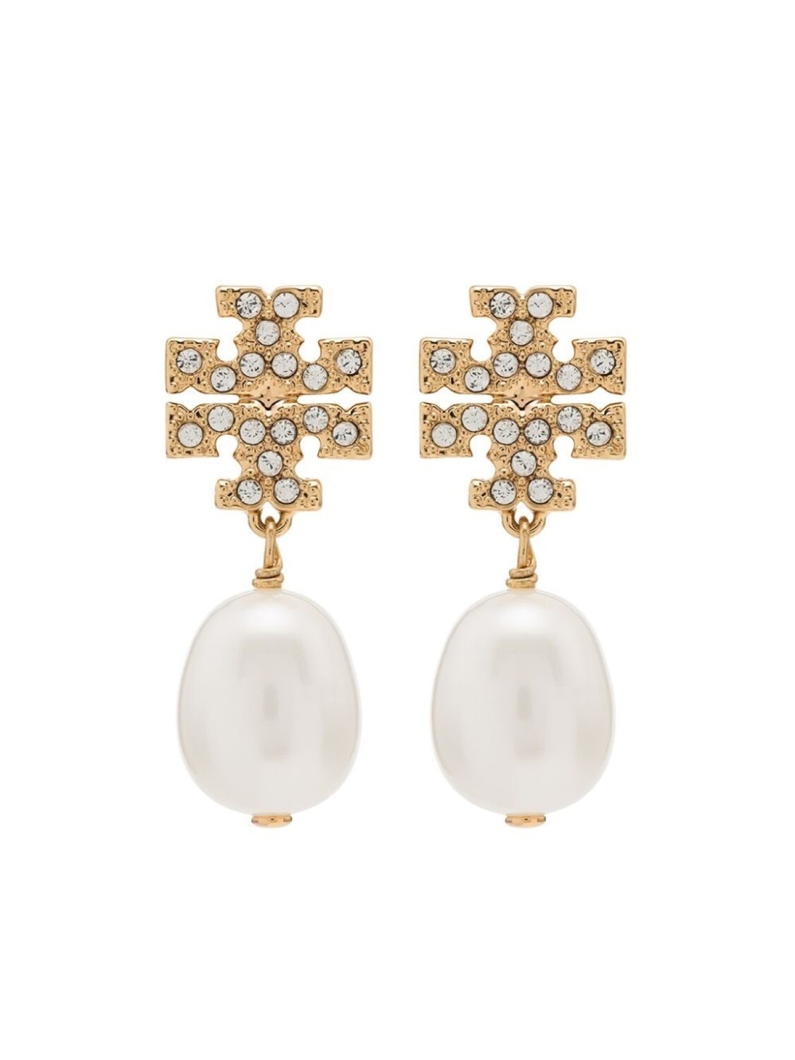 

Серьги-подвески Kira с жемчугом Tory Burch, золотой
