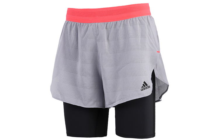 Повседневные шорты мужские серые черные Adidas, Серый/Черный — фото 2
