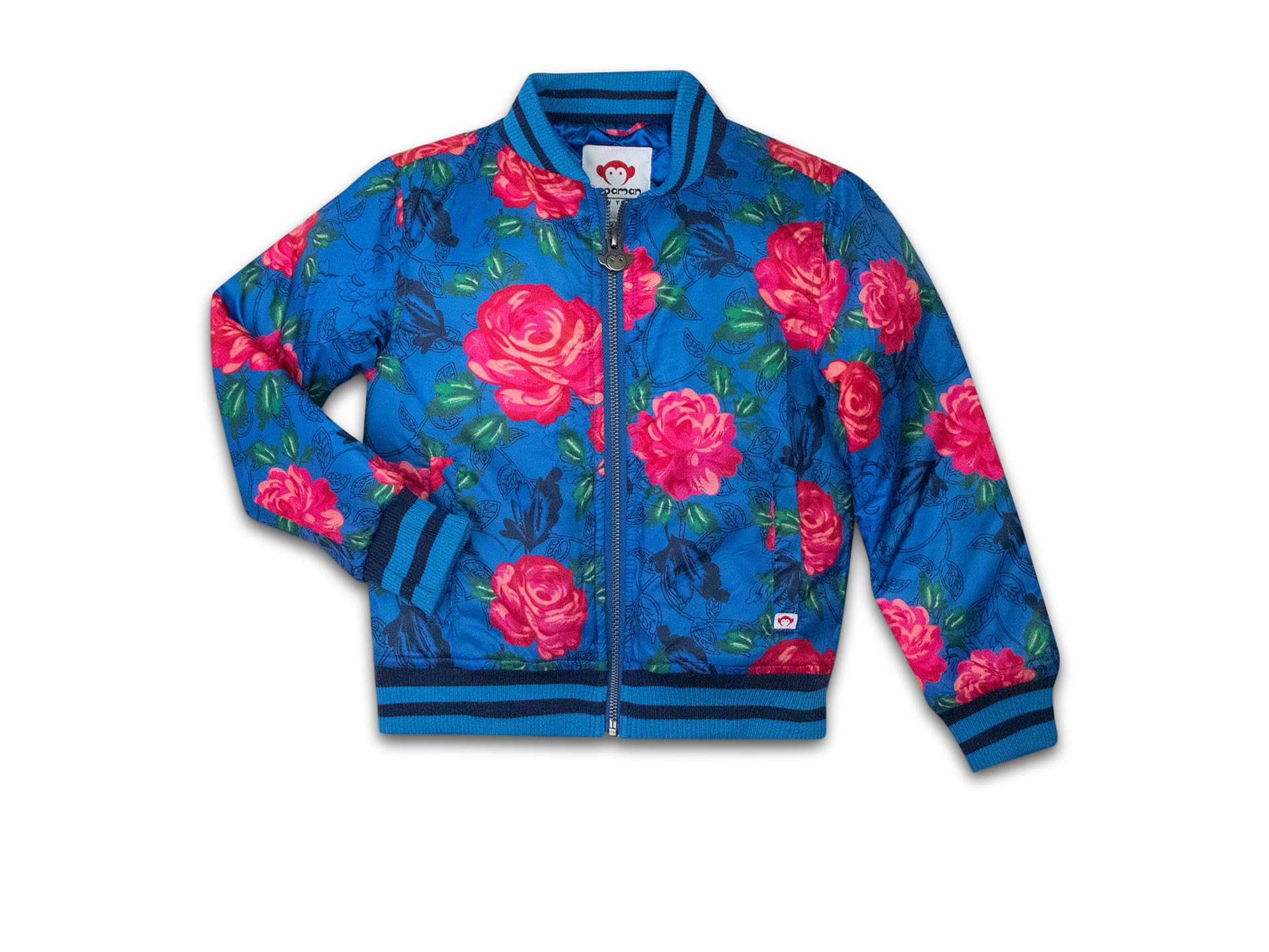 

Куртка Appaman Kids Nikki Bomber Jacket, цвет Bluebell Rose Garden