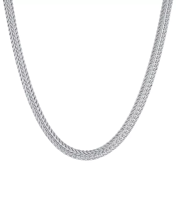 

Изящное посеребренное плетеное ожерелье And Now This, silver