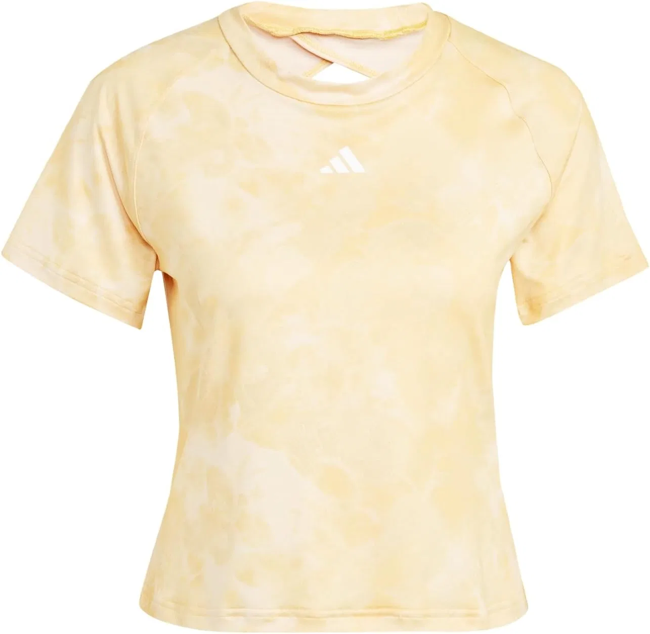 Футболка с цветочным принтом adidas, Crystal Sand / Semi Spark