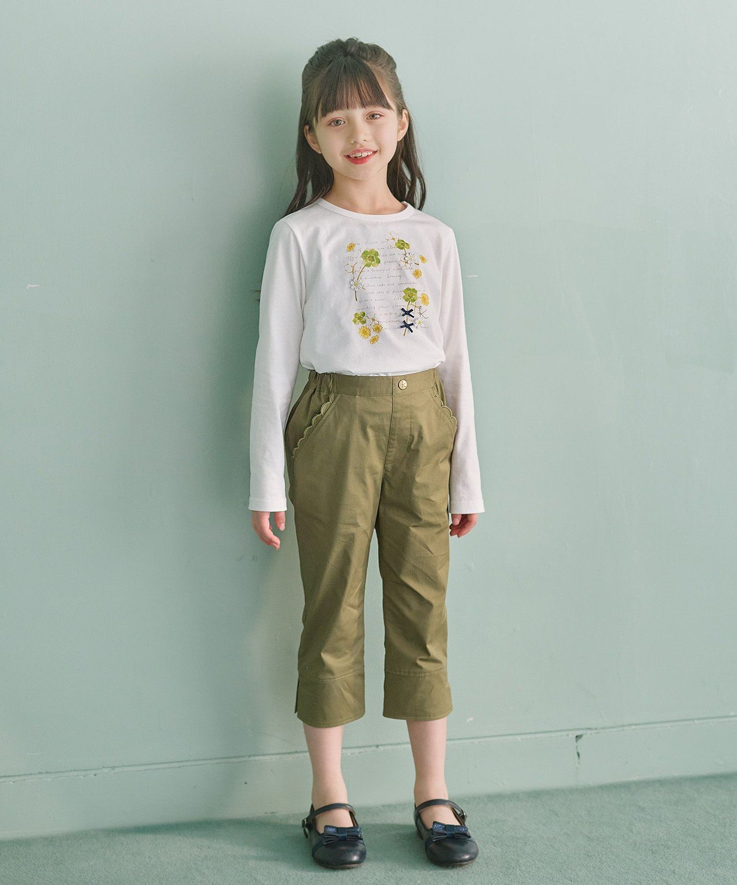 Футболка Oshibana Clover [110-140 см] Kids Suite, Off-white [002] — фото 2
