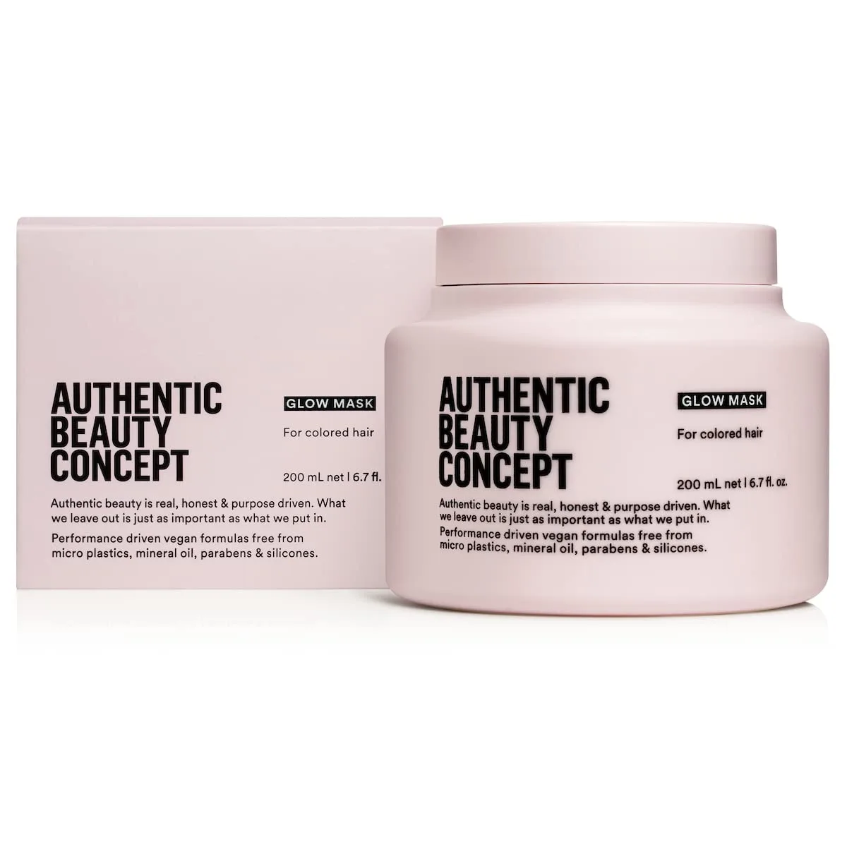Маска для волос Authentic Beauty Concept Glow Mask | Для окрашенных волос | Улучшает мягкость и блеск | Веганский продукт, не тестируется на животных | Не содержит силиконов 198 мл (1 шт.)
