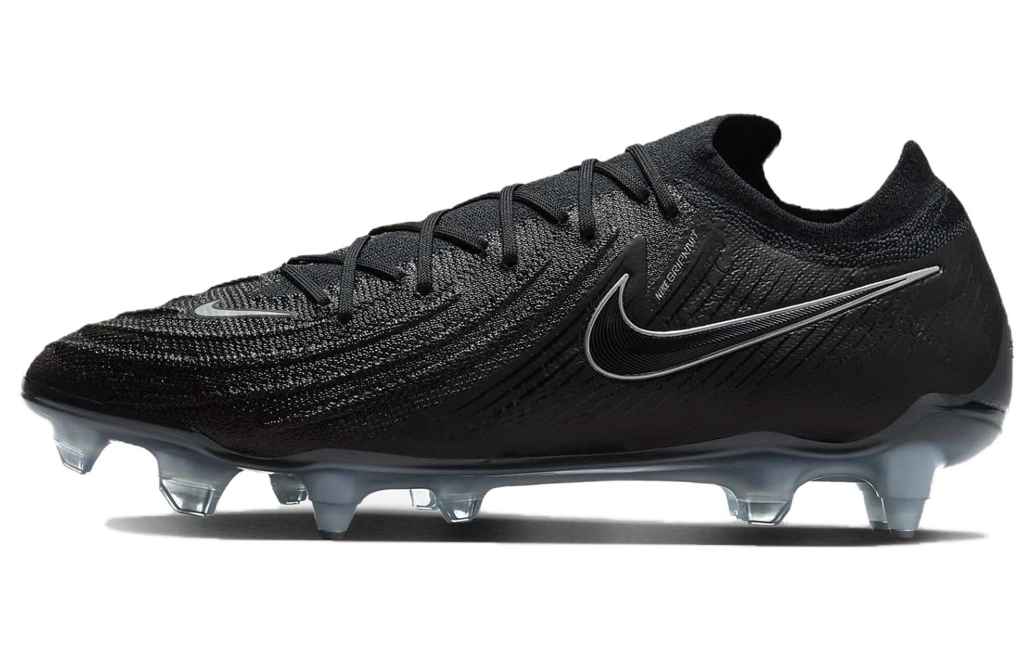 Футболка Nike Phantom GX SG с металлическими длинными шипами, амортизацией и противоскользящим покрытием, унисекс черно-синяя