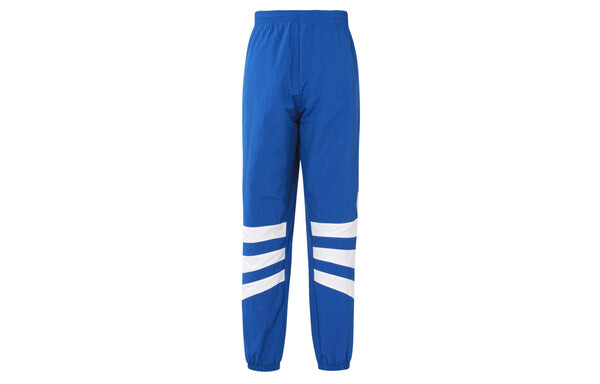 Спортивные штаны adidas Balanta Track Pants Splicing Contrasting Colors White Blue Bundle Feet Blue, синий — фото 2