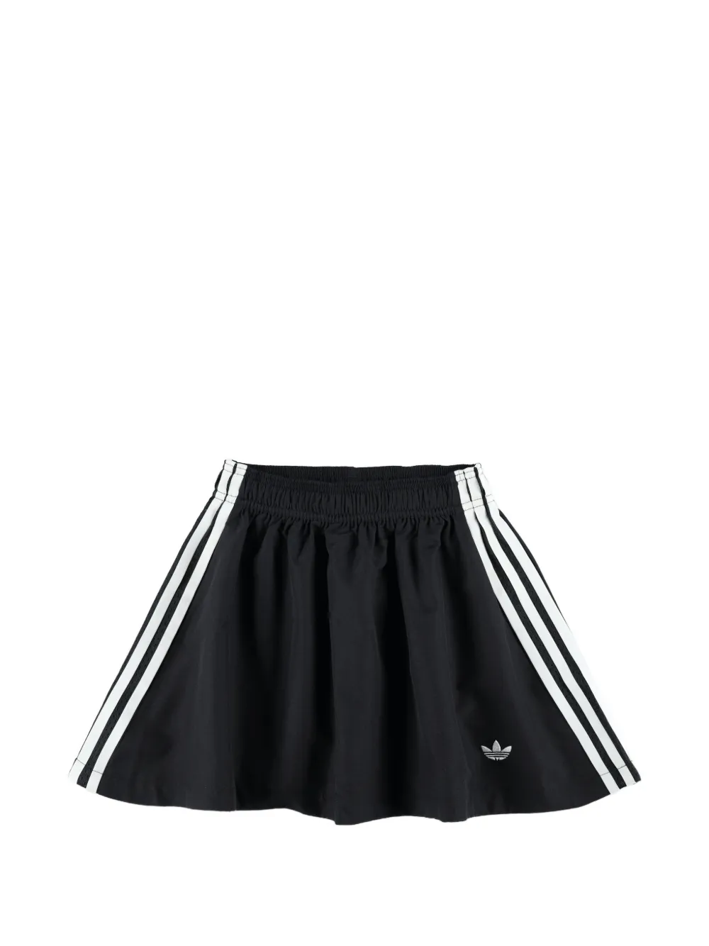 

Мини-юбка из флиса в полоску Adidas Kids, черный