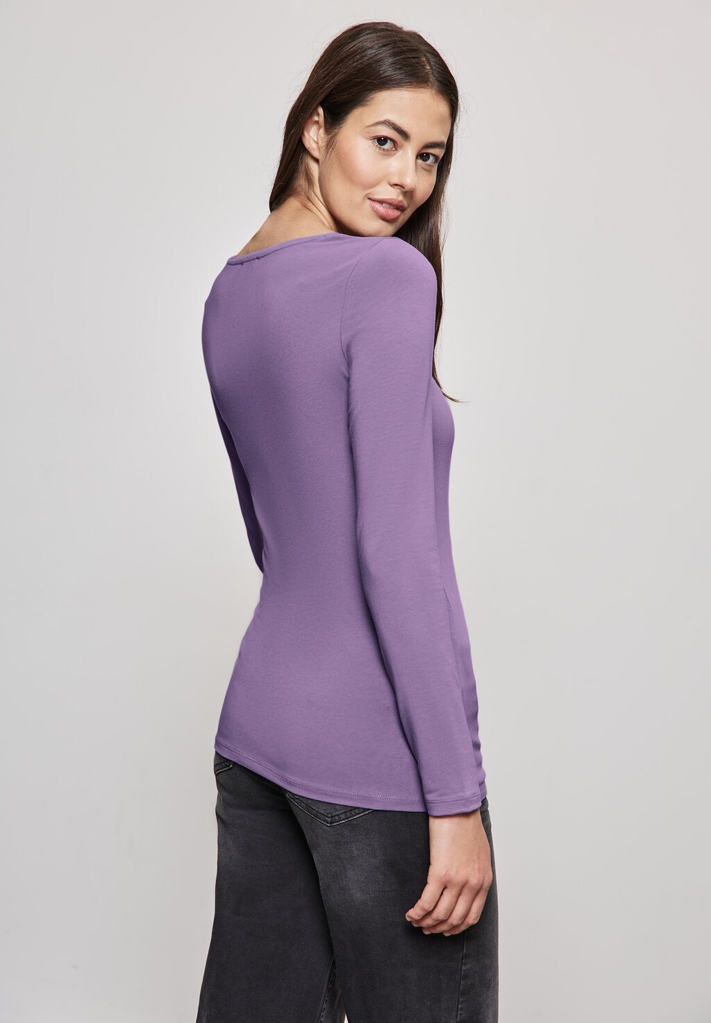 

Топ с длинными рукавами Street One, сиреневый