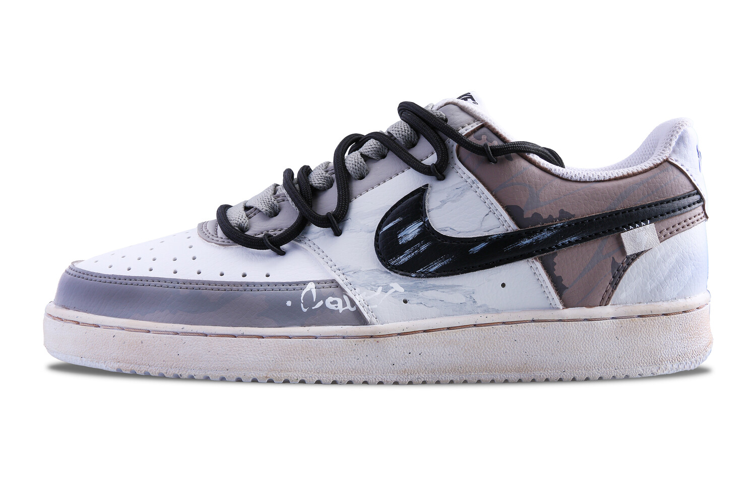 

Кроссовки Nike Court Vision 1 Skateboarding Shoes Women's Low-top Brown/Gray, коричневый