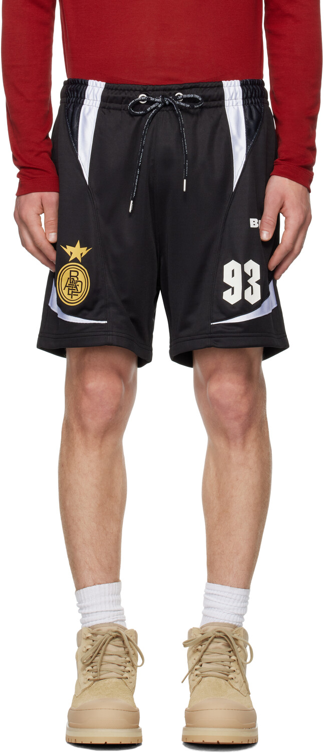 

Футбольные шорты с несколькими логотипами BAPE, черный