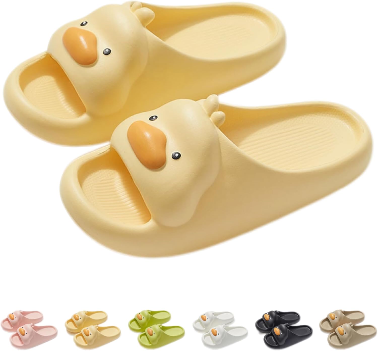 

Тапочки в стиле утки Туалетные тапочки Милые мультяшные Любители уток Мужчины и женщины Домашние тапочки Шлепанцы в помещении Ntrueml, желтый