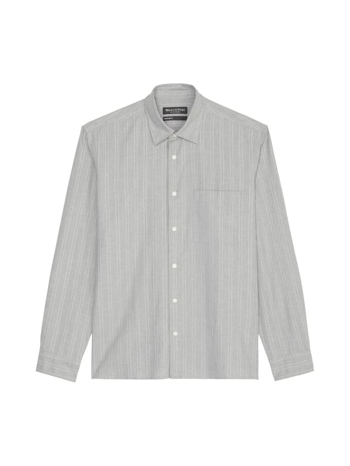 

Рубашка Marc O'Polo Nadelstreifen-Hemd regular, цвет multi/grey melange