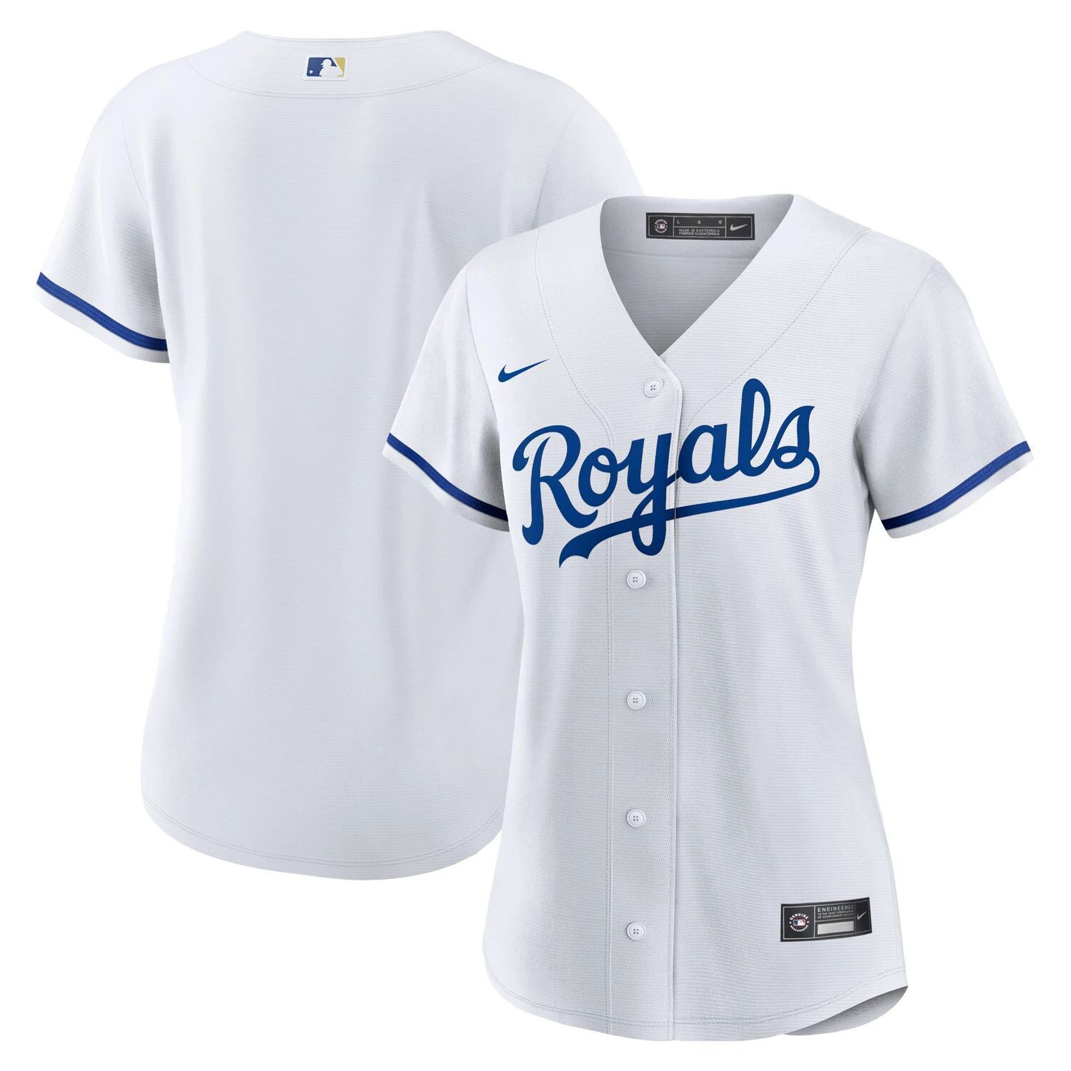 

Женский белый джерси Nike Kansas City Royals Home Replica Team Logo Nike