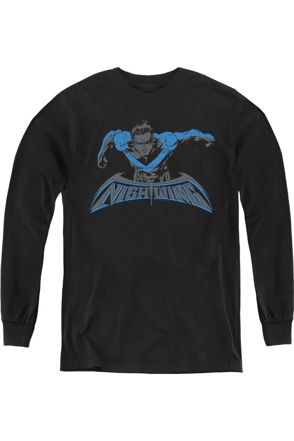 

Футболка с длинным рукавом Batman Wing Of The Night для подростков Gildan, черный
