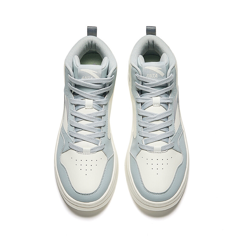 Кроссовки ANTA Skateboarding Shoes Men High-top White/Blue, белый — фото 3