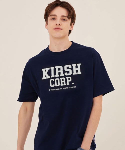 

Футболка готическая, принт KIRSH, темно-синий