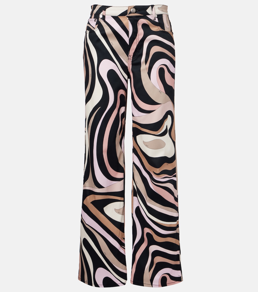 

Мармо прямые брюки из хлопковой смеси Pucci, Nero/Pink