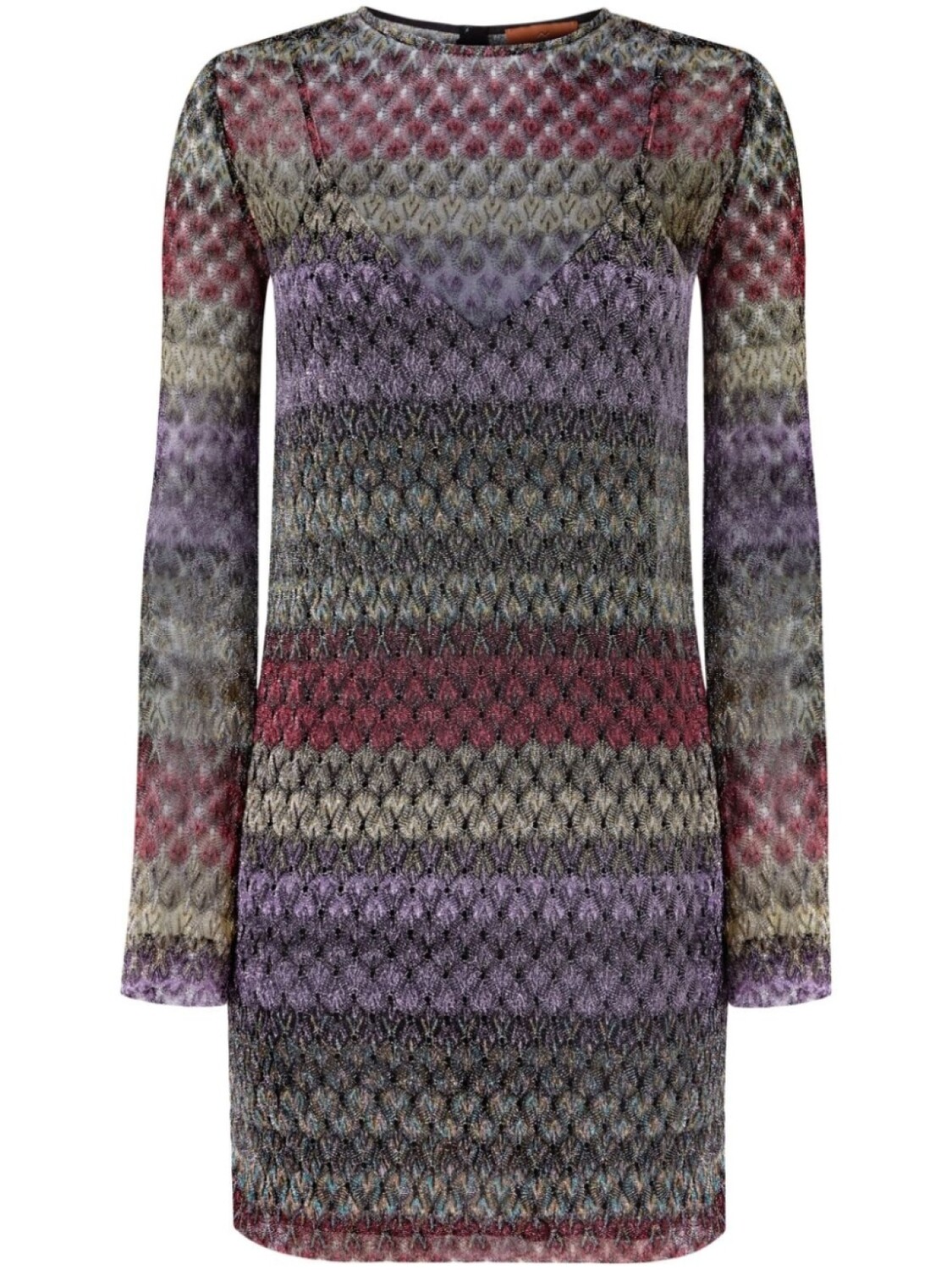 

Платье Missoni зигзагообразной вязки, фиолетовый