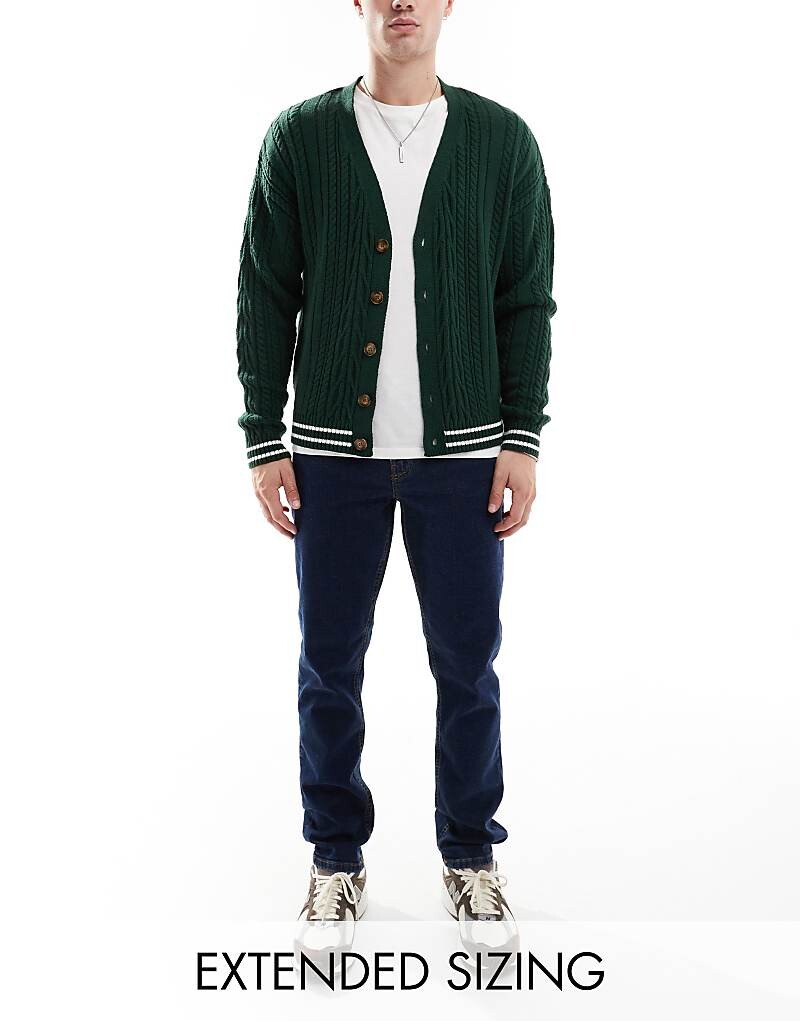 

Джинсы эластичного кроя цвета индиго ASOS DESIGN