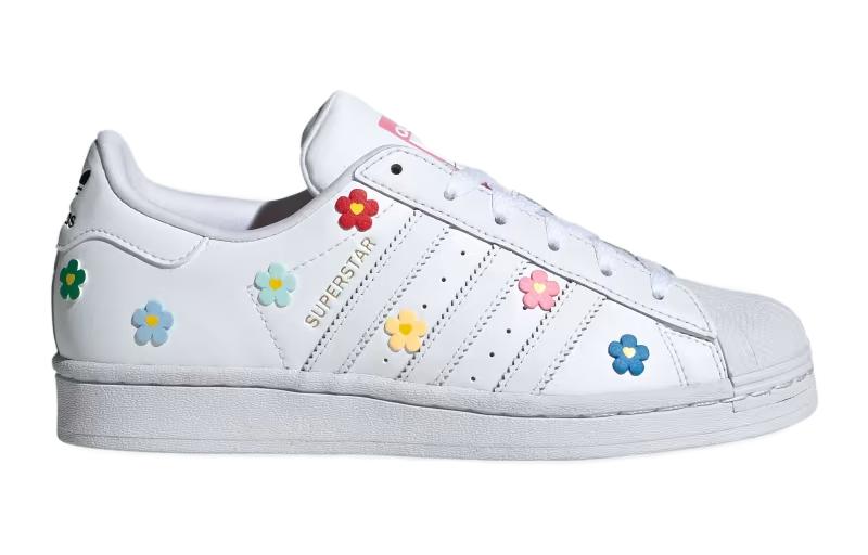 Adidas Superstar Hello Kitty Цветы Детские Adidas Originals, Белый — фото 2