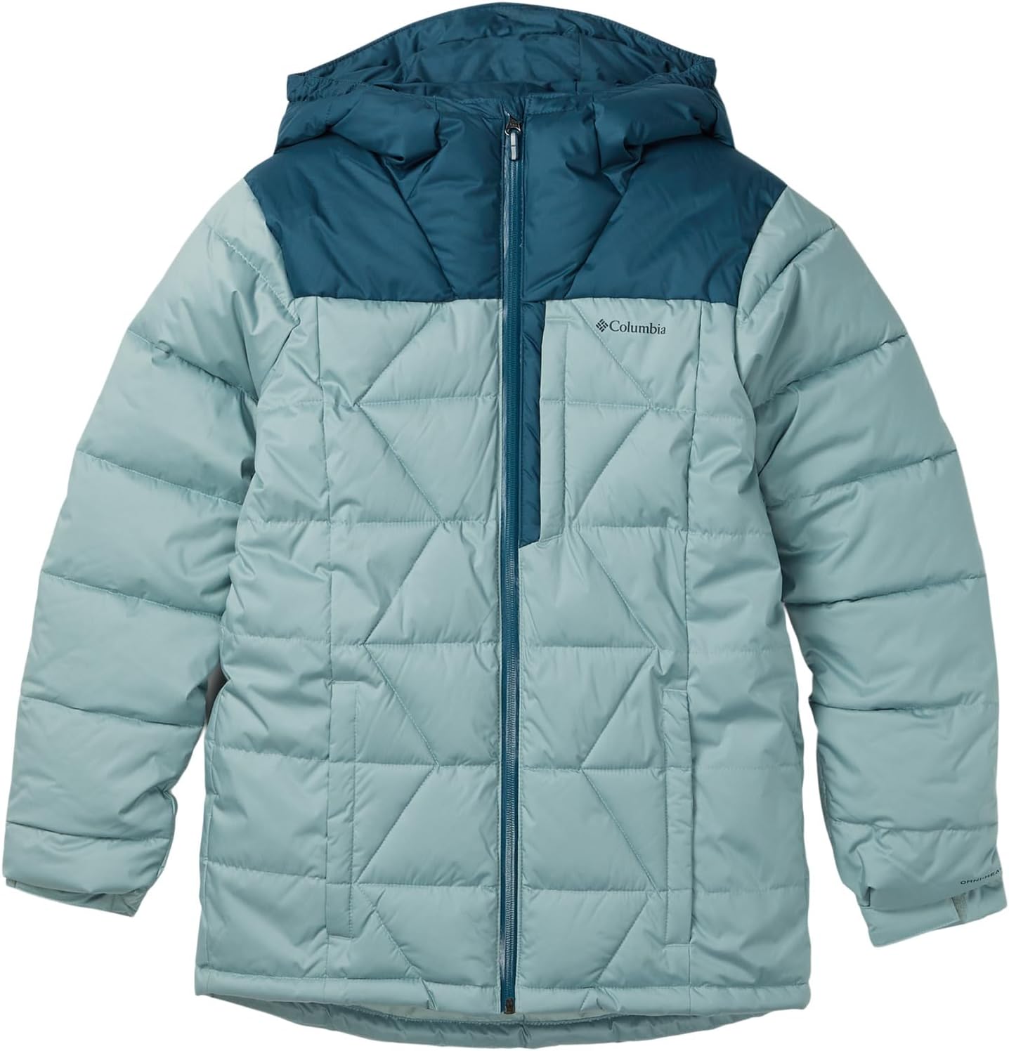

Куртка Columbia Kids Winter Powder III Quilted Jacket, цвет Crushed Blue/Everblue