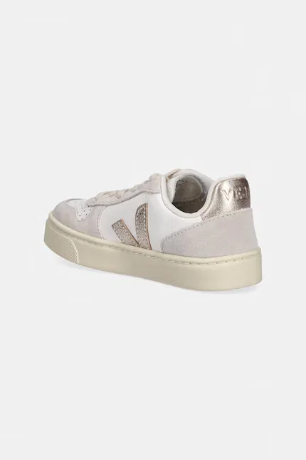Кроссовки кожаные Small V-10 Laces Veja, бежевый — фото 3