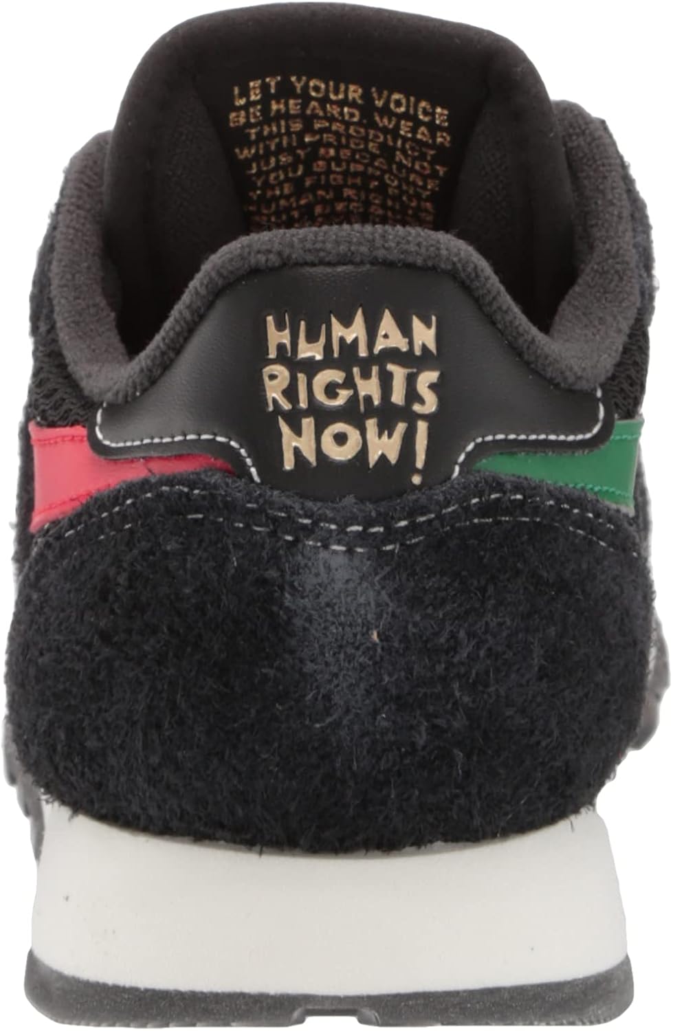 Классические кожаные кроссовки для взрослых, унисекс V1 Reebok, черный/красный/золотой — фото 3