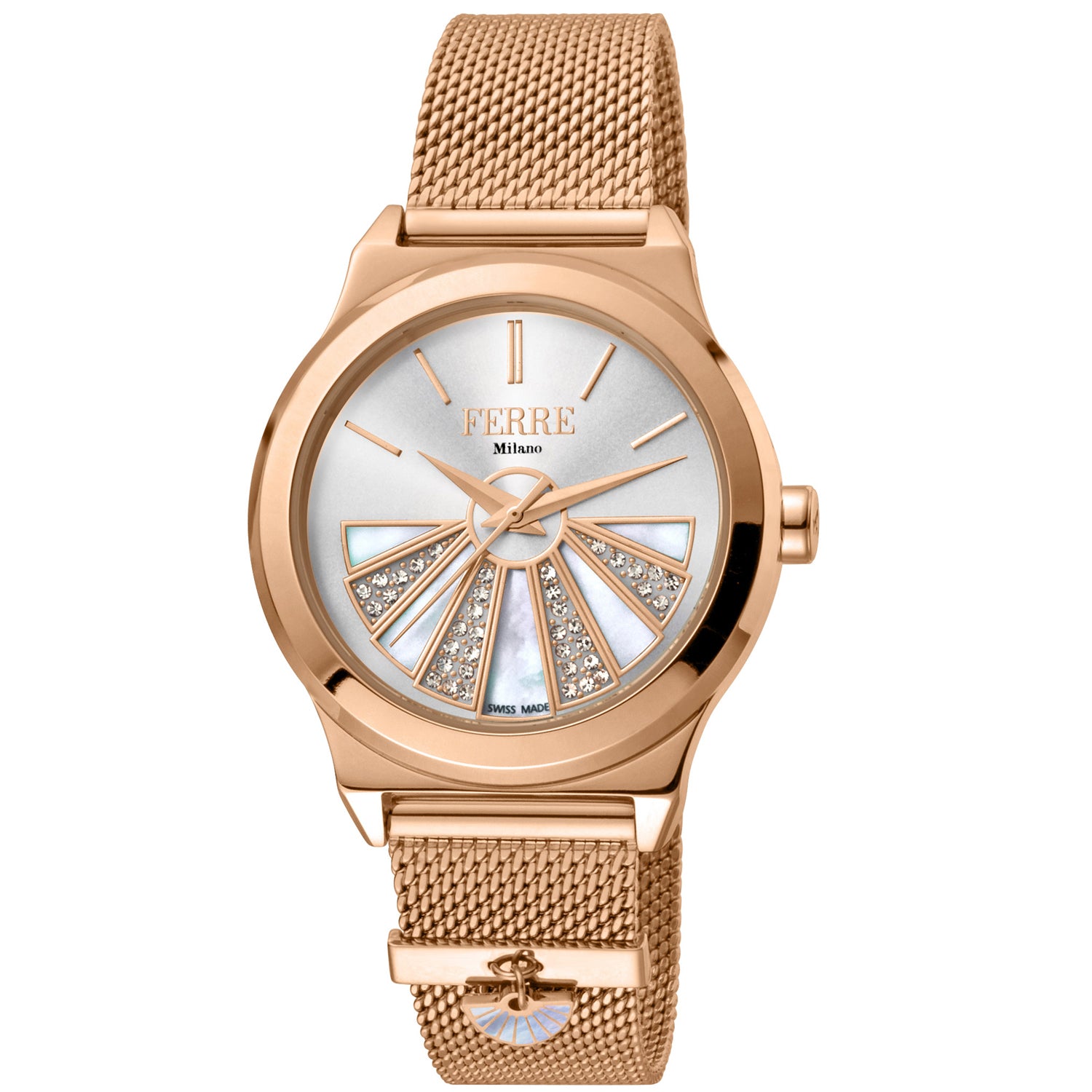 

Женские часы Ferre Milano с белым циферблатом