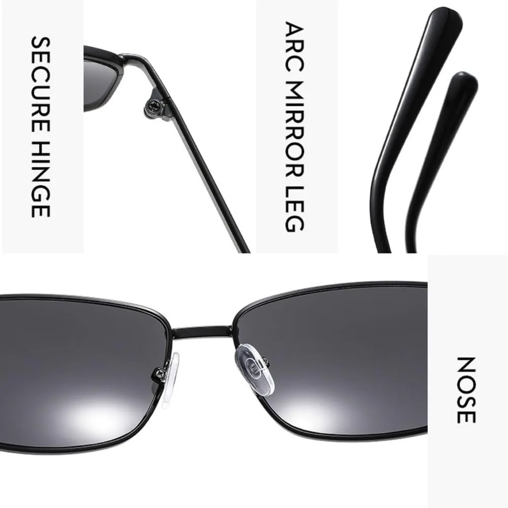 

Модные металлические овальные солнцезащитные очки в стиле ретро, ​​солнцезащитные очки для защиты от солнца на открытом воздухе, женские UJNHGQ, Gun Gray