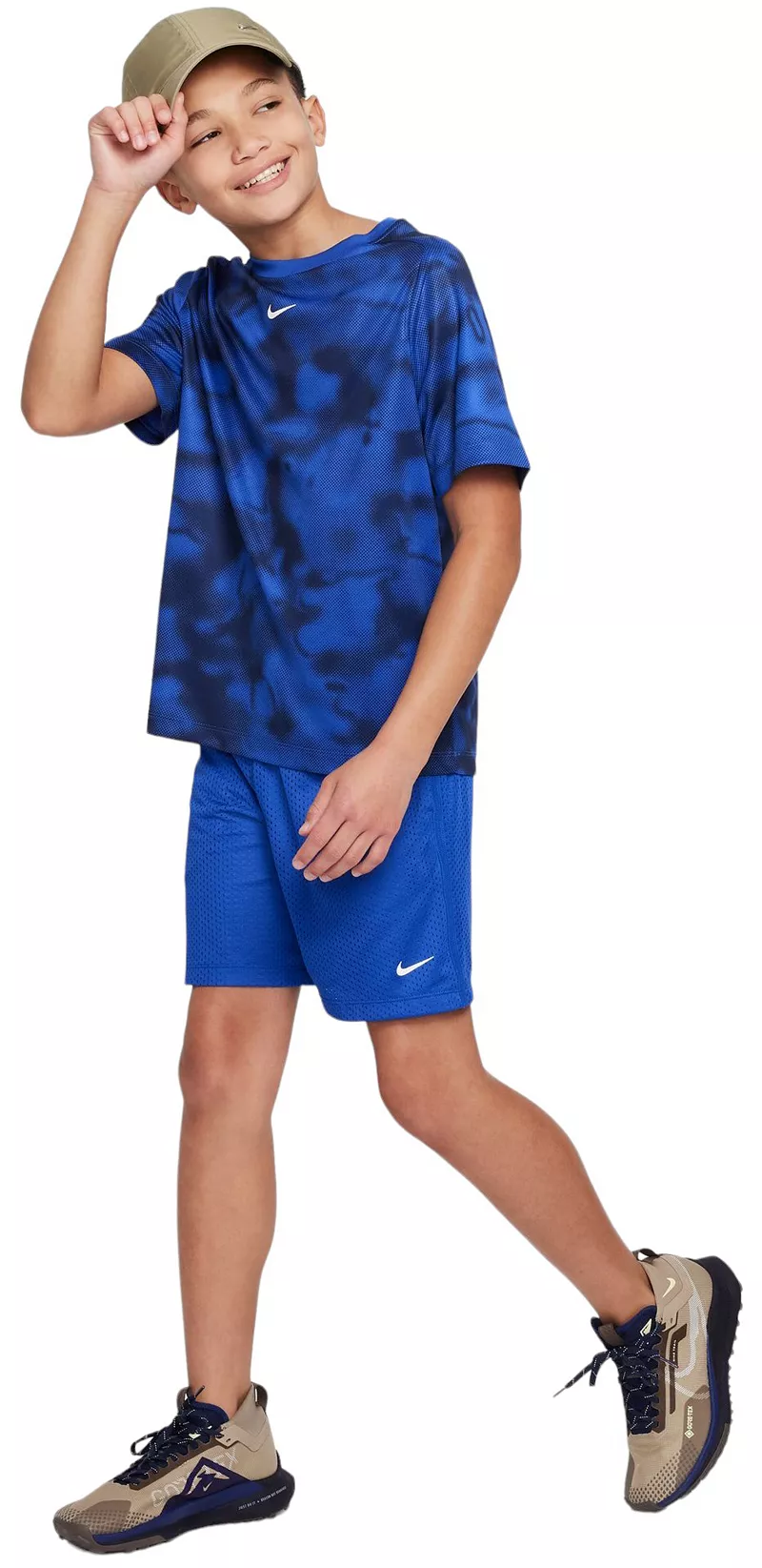 

Сетчатые шорты Nike для мальчиков Multi Dri-FIT, цвет Game Royal/White