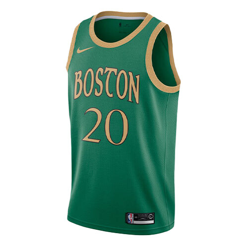 

Спортивная футболка men's nba sw fan edition boston celtics . 2 no. 0 basketball green jersey Nike, зеленый