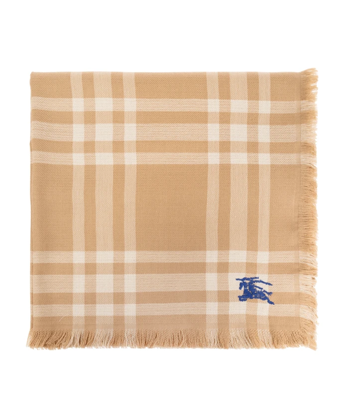 

Шерстяной шарф Burberry, бежевый