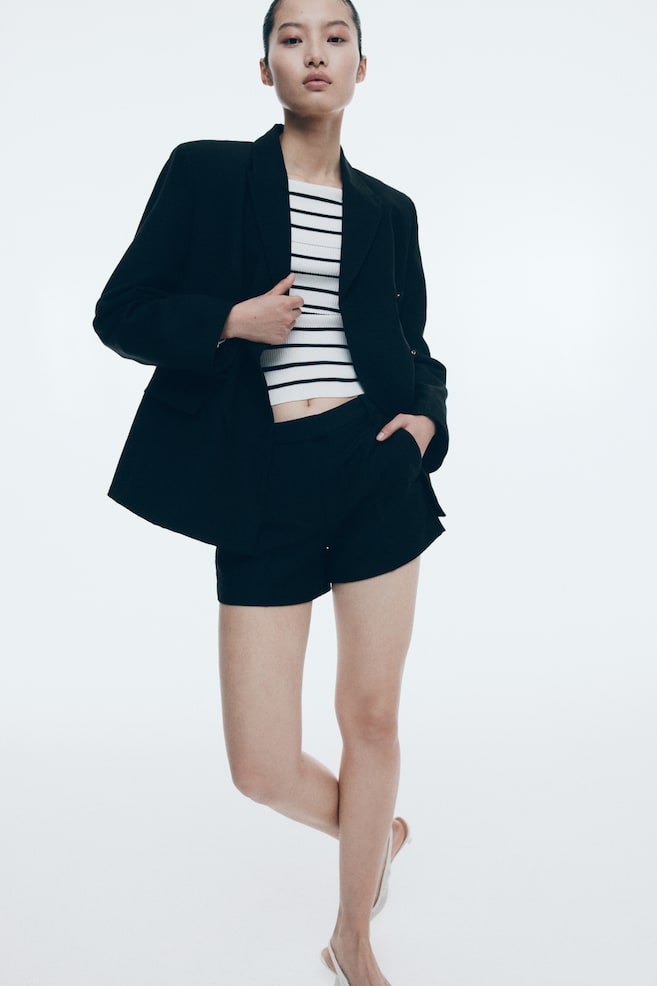 

Двубортный блейзер H&M, черный