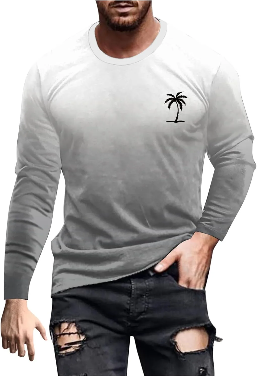 

Футболка Muscularfit с принтом пальмы